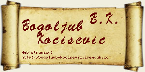 Bogoljub Kočišević vizit kartica